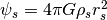 \psi_s=4\pi G\rho_s r_s^2