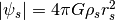 |\psi_s|=4\pi G\rho_s r_s^2
